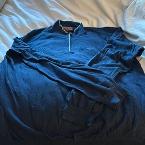 Men’s zip up blue large vineyard vines